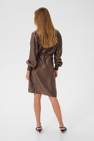 Kaffe Jurk 'KARizz' in Bruin