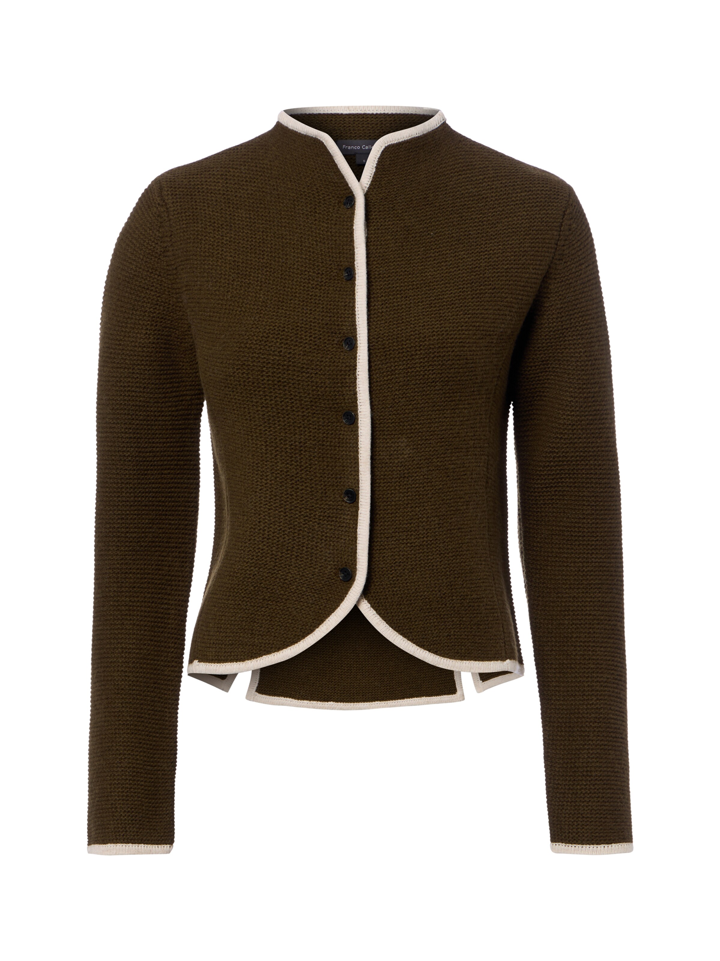 Cardigan Franco Callegari en vert : devant