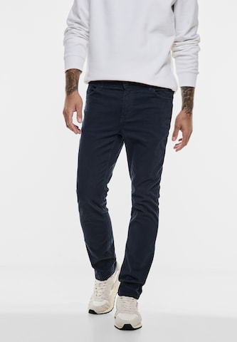 Street One MEN Slimfit Hose in Blau: Vorderseite