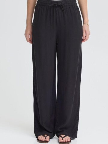 Oxmo - Loosefit Pantalón ' OXElvy ' en negro: frente