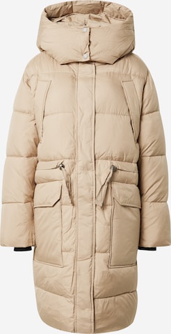 Didriksons Winter Coat in Beige: front