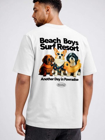 Neverless Shirt 'Beach Dogs' in White