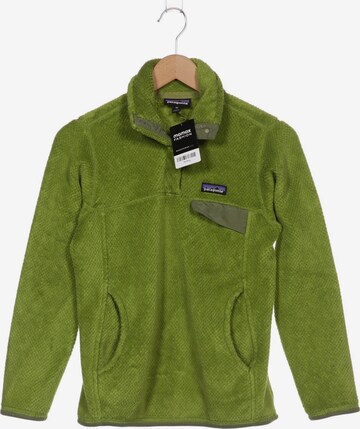 PATAGONIA Sweatshirt & Zip-Up Hoodie in XS in Green: front