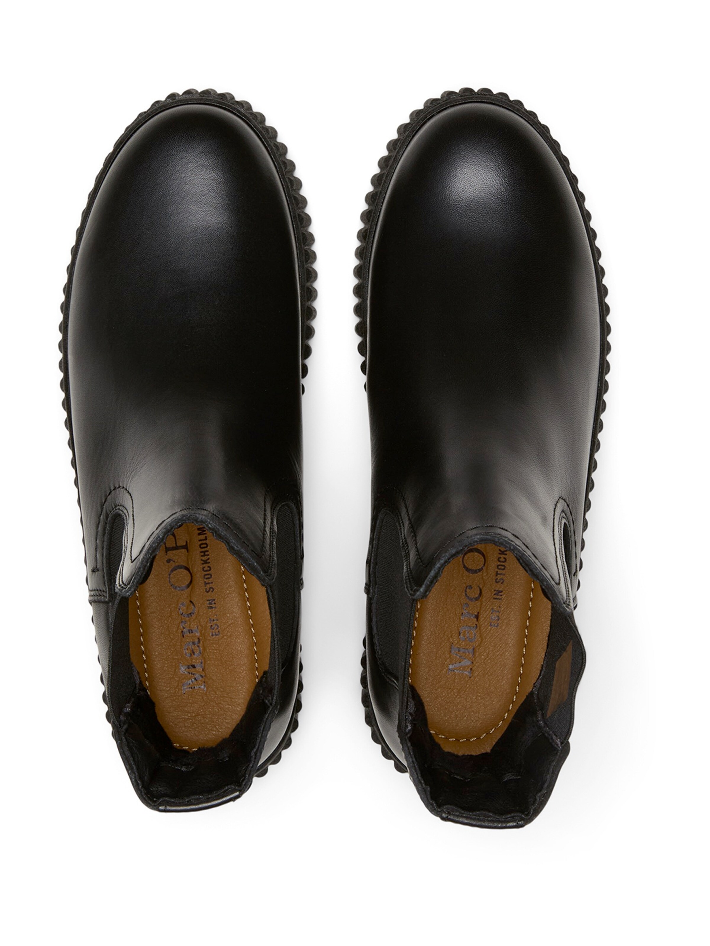 Marc O'Polo Chelsea boots in Zwart
