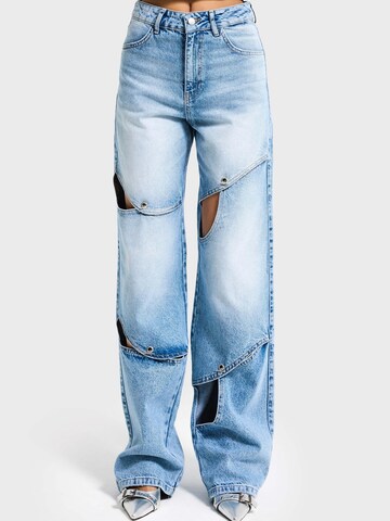IT'S BASIC Loosefit Jeans 'LOOSE HIGH RISE JEANS' in Blauw