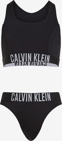 Bikini di Calvin Klein Swimwear in nero: frontale