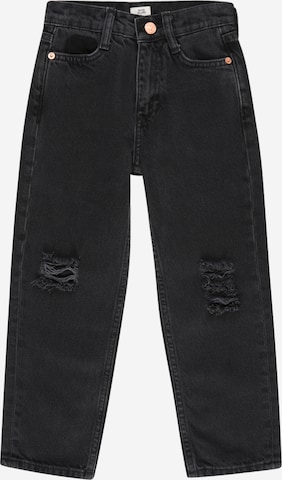 River Island Regular Jeans in Black: front