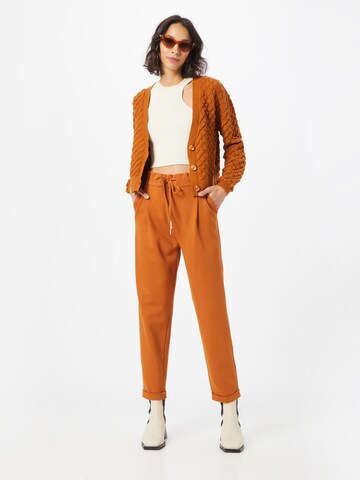 UNITED COLORS OF BENETTON Regular Pleat-Front Pants in Brown