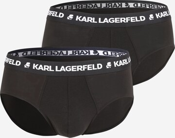 Slip Karl Lagerfeld en noir : devant