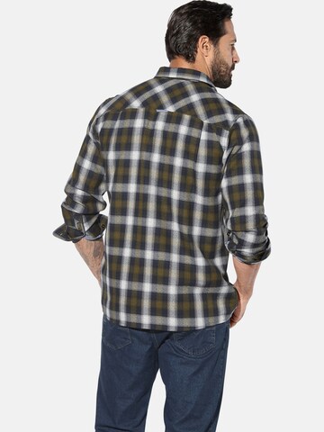 Jan Vanderstorm Comfort fit Overhemd 'Olafgard' in Blauw