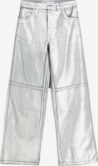 Bershka Trousers in Silver, Item view