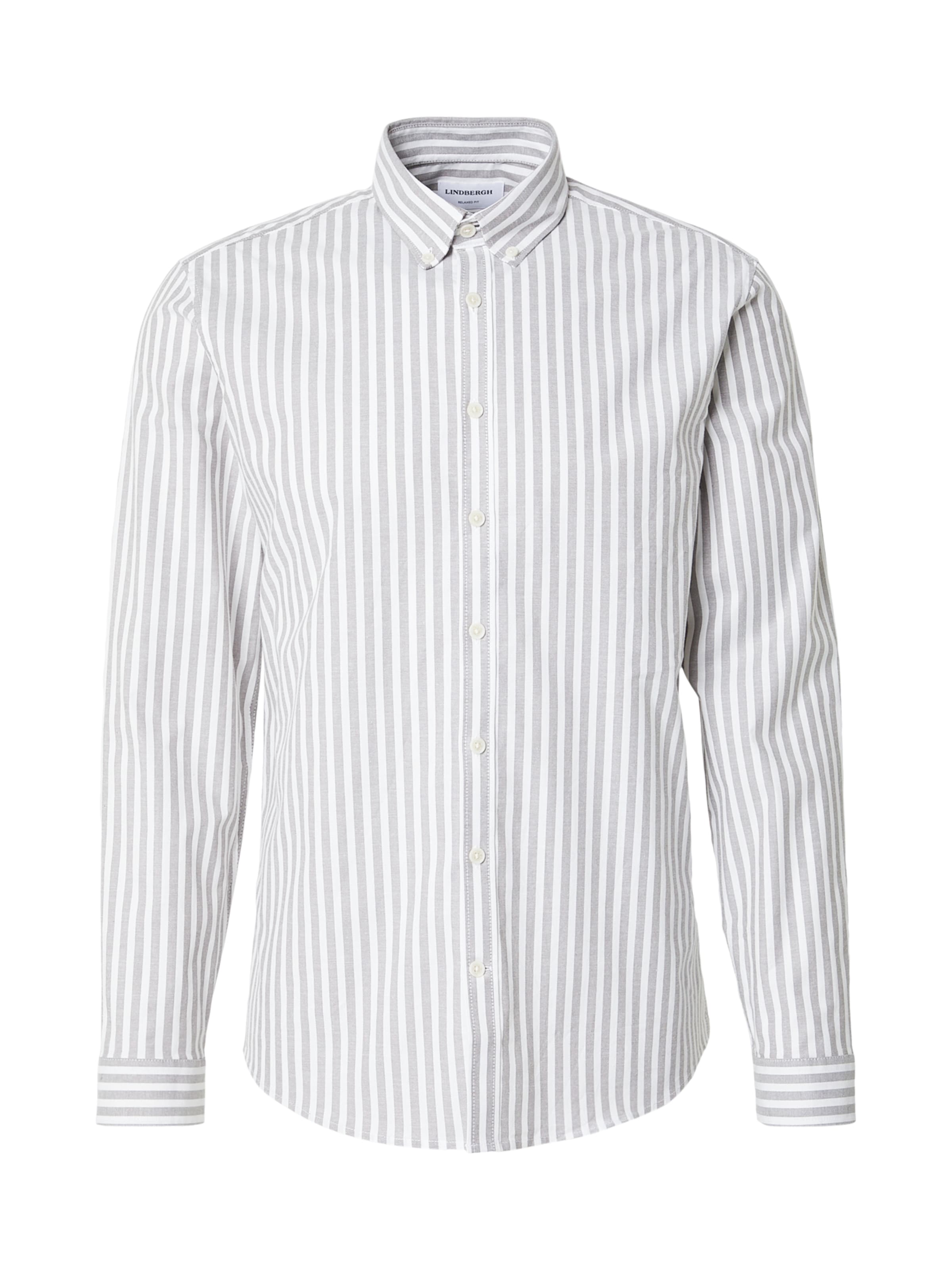 Lindbergh Слим Рубашка в Серый: спереди