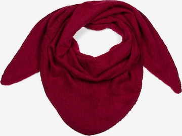 styleBREAKER Tuch 'Strick Dreiecktuch meliert' in Rot: Vorderseite