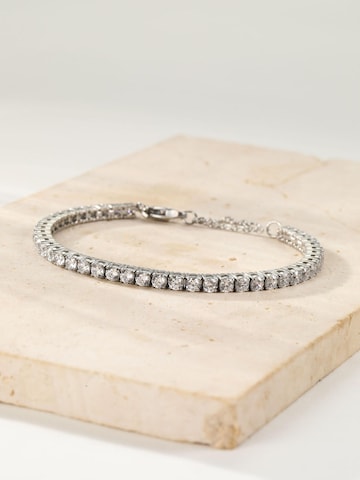 Hey Happiness - Pulsera 'Crystal Tennis' en plata