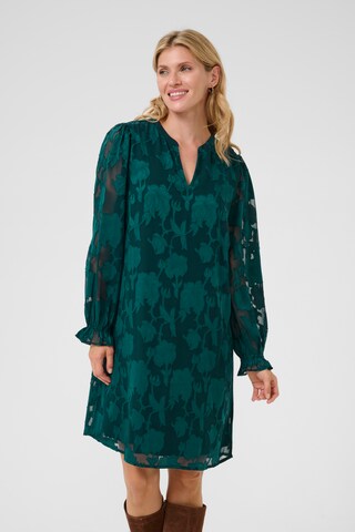 Cream Dress 'Yana ' in Blue: front
