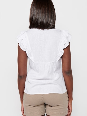 KOROSHI - Blusa en blanco