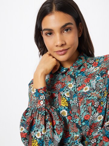 Louche Blouse 'BYRON FLORET' in Gemengde kleuren