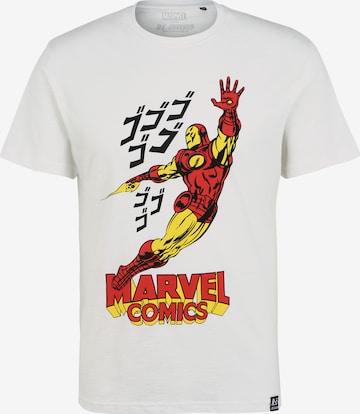 Recovered Shirt 'Marvel Comics Iron Man' in White: front