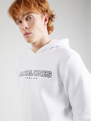 JACK & JONES Sweatshirt 'JASON' i hvit