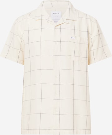 RVCA Regular fit Button Up Shirt 'HI GRADE PLA' in Beige: front