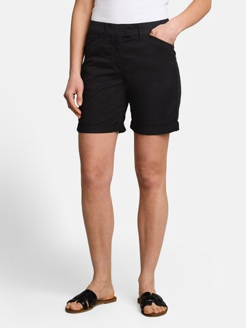 TOM TAILOR Slimfit Hose in Schwarz: Vorderseite
