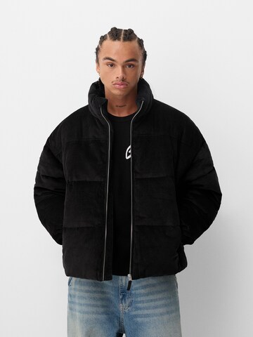 Veste d’hiver Bershka en noir : devant