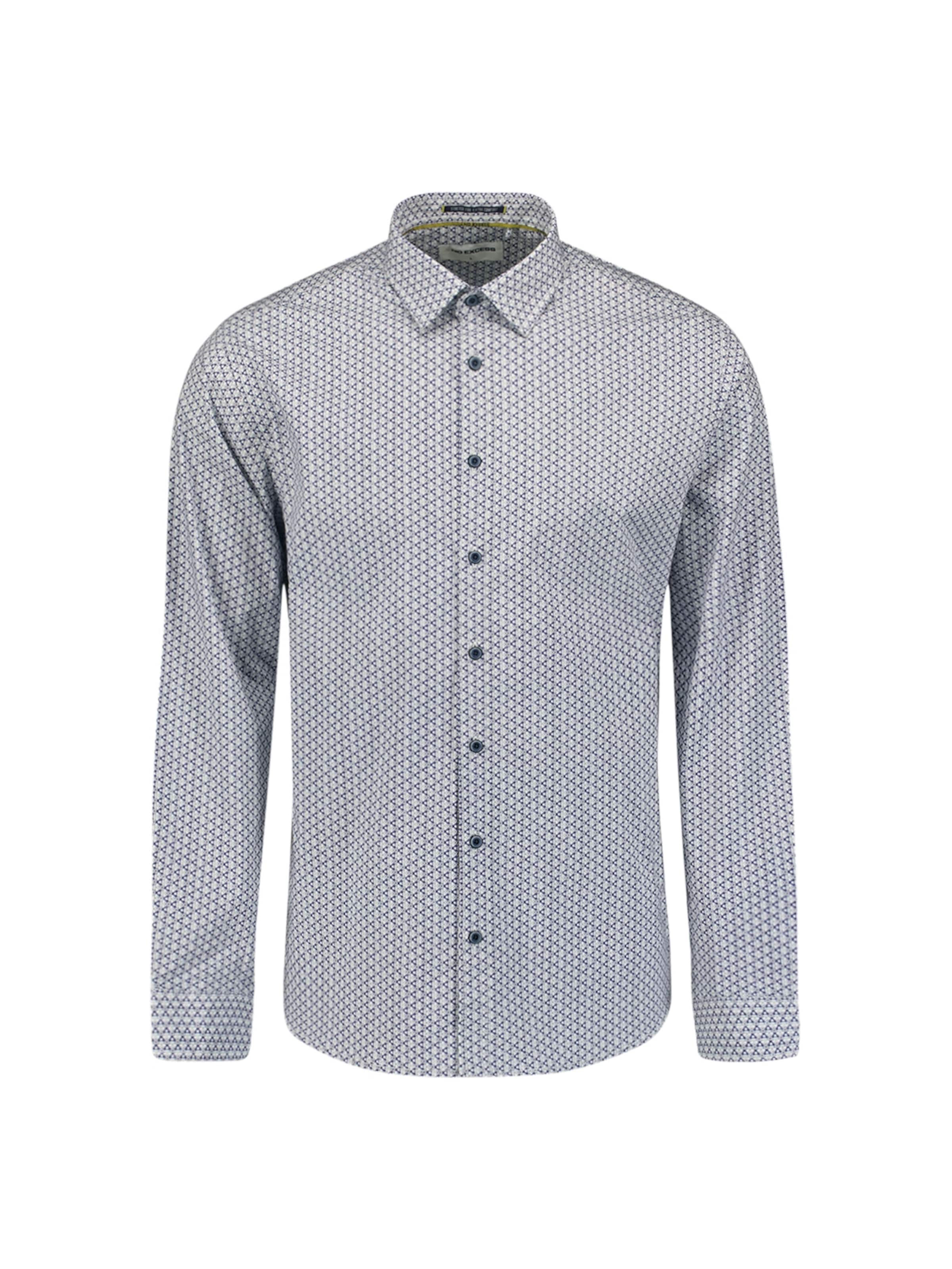 No Excess Regular fit Overhemd in Wit: voorkant