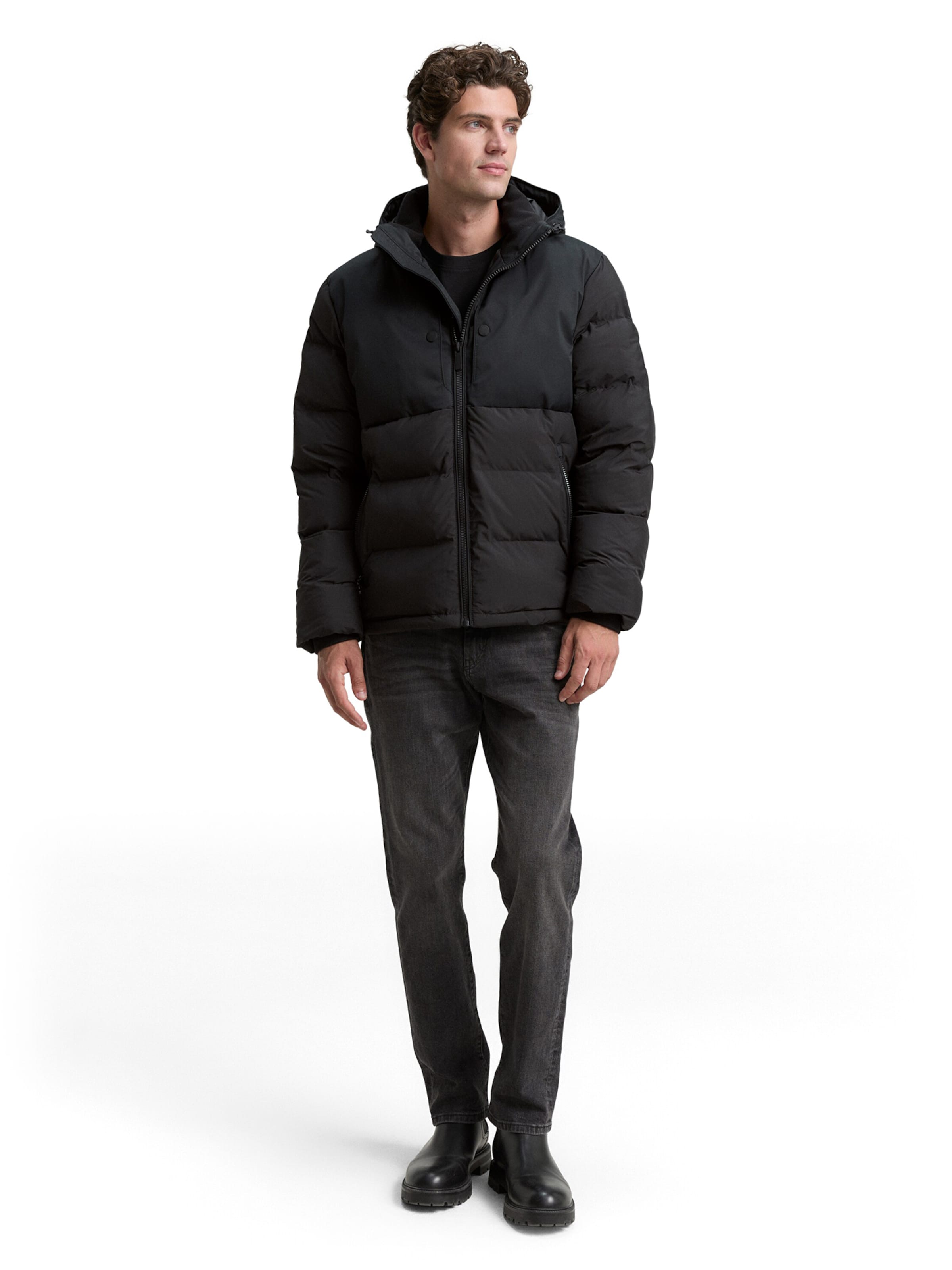 TOM TAILOR Zimska jakna | črna barva