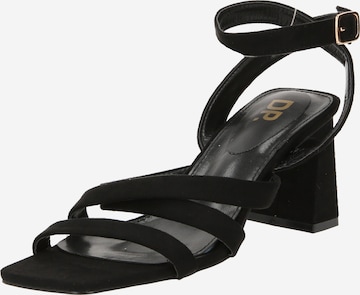 Dorothy Perkins Remsandal 'Bethany' i svart: framsida