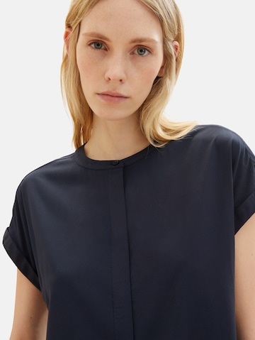 TOM TAILOR Bluse in Blau