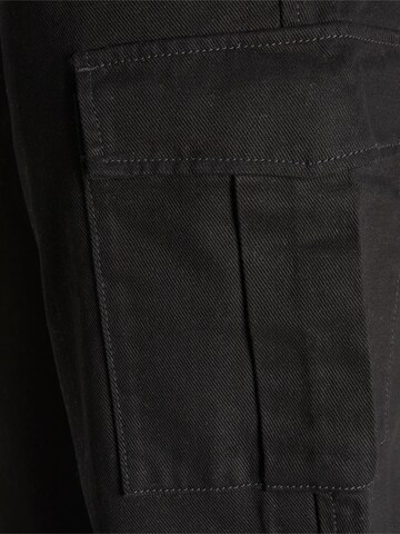 JACK & JONES - Regular Calças de ganga cargo 'CHRIS' em preto