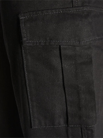 regular Jeans cargo 'CHRIS' di JACK & JONES in nero