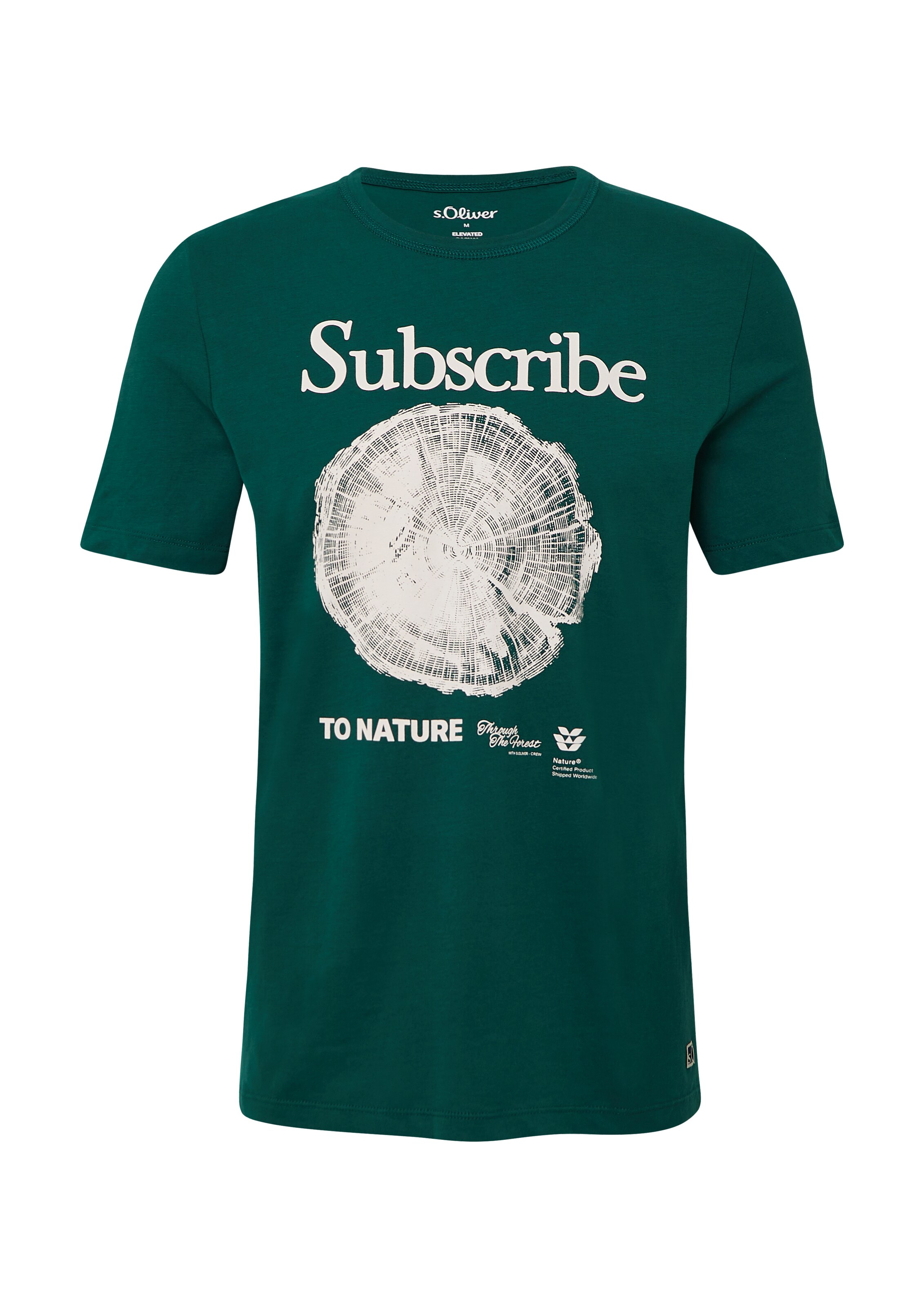 T-Shirt s.Oliver en vert : devant