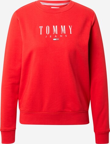 Tommy Jeans Mikina – červená: přední strana