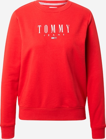 Tommy Jeans Sweatshirt in Rot: predná strana