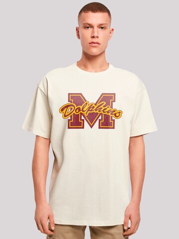 T-Shirt 'Sex Education M Dolphins Netflix TV Series' F4NT4STIC en beige : devant