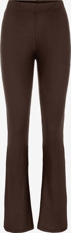 PIECES Pants 'Toppy' in Brown: front