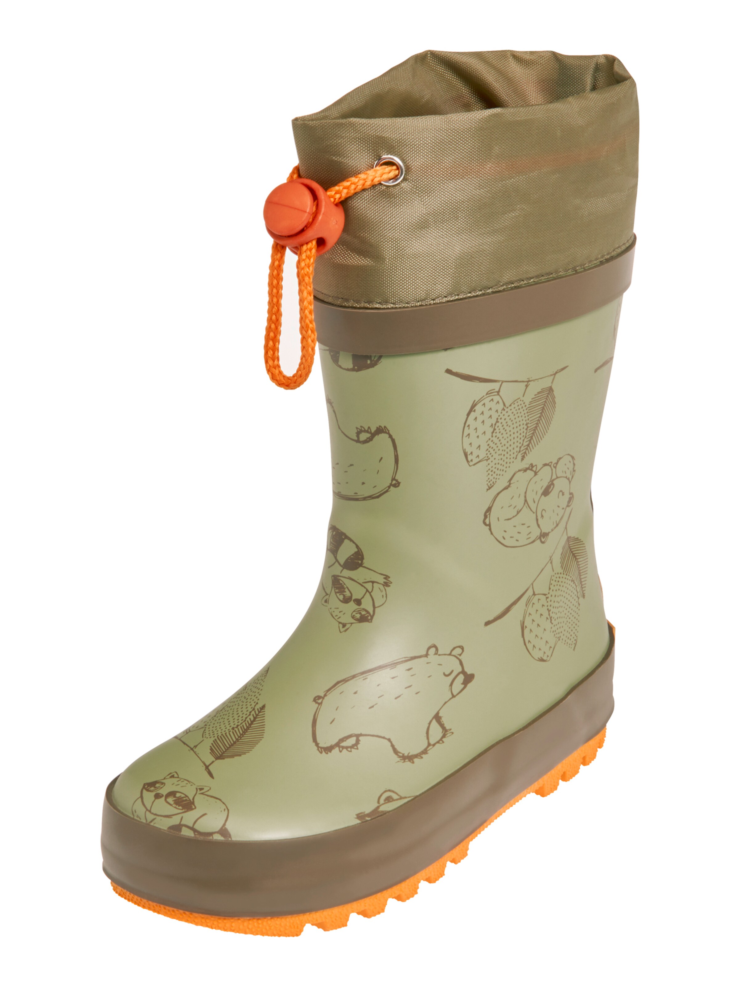 PLAYSHOES Резиновые сапоги в Зеленый: спереди