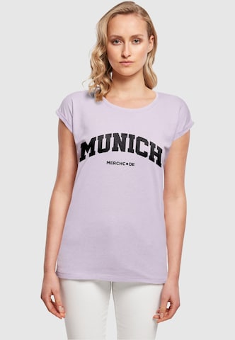 Maglietta 'Munich' di Merchcode in lilla: frontale