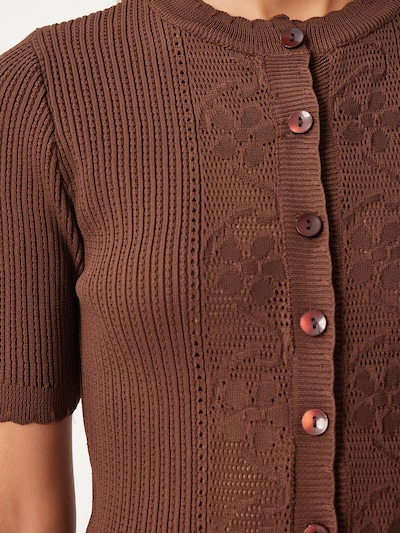 Happiness İstanbul Knit cardigan in Dark brown, Item view