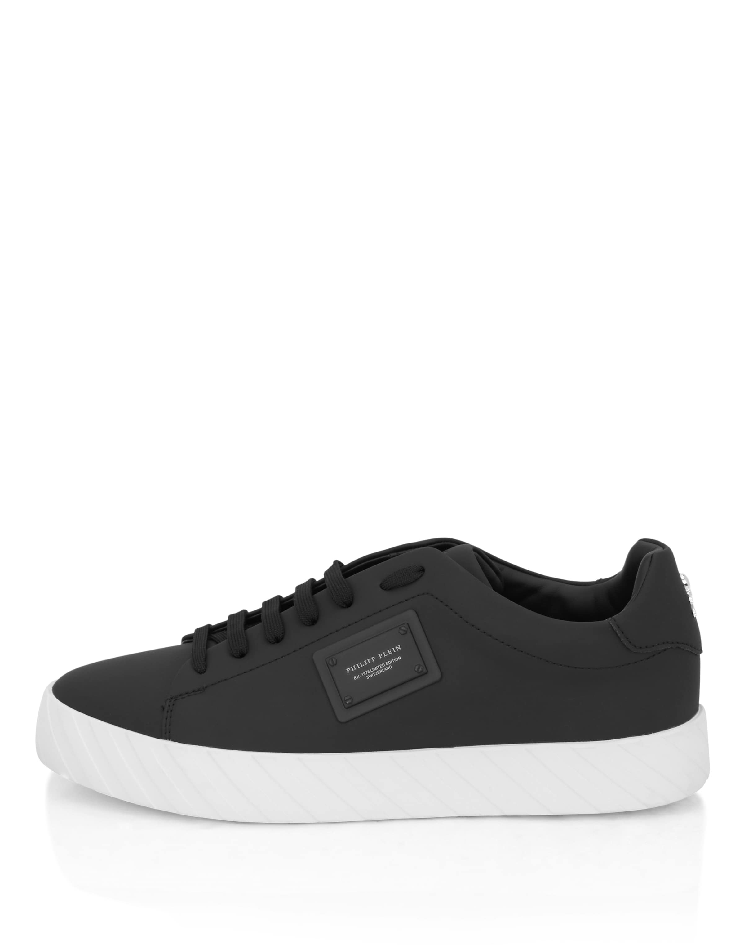 Philipp Plein Sneakers laag 'Placca' in Zwart: voorkant