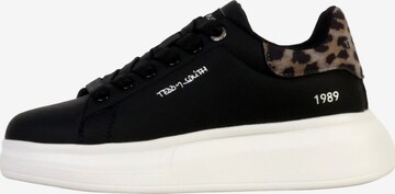 Teddy Smith Sportlicher Schnürschuh 'Sneaker mit Schnürung' in Schwarz: Vorderseite