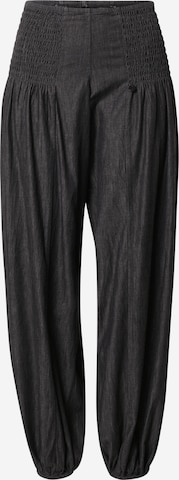 Wide leg Pantaloni modello harem 'Jill' di PULZ Jeans in nero: frontale