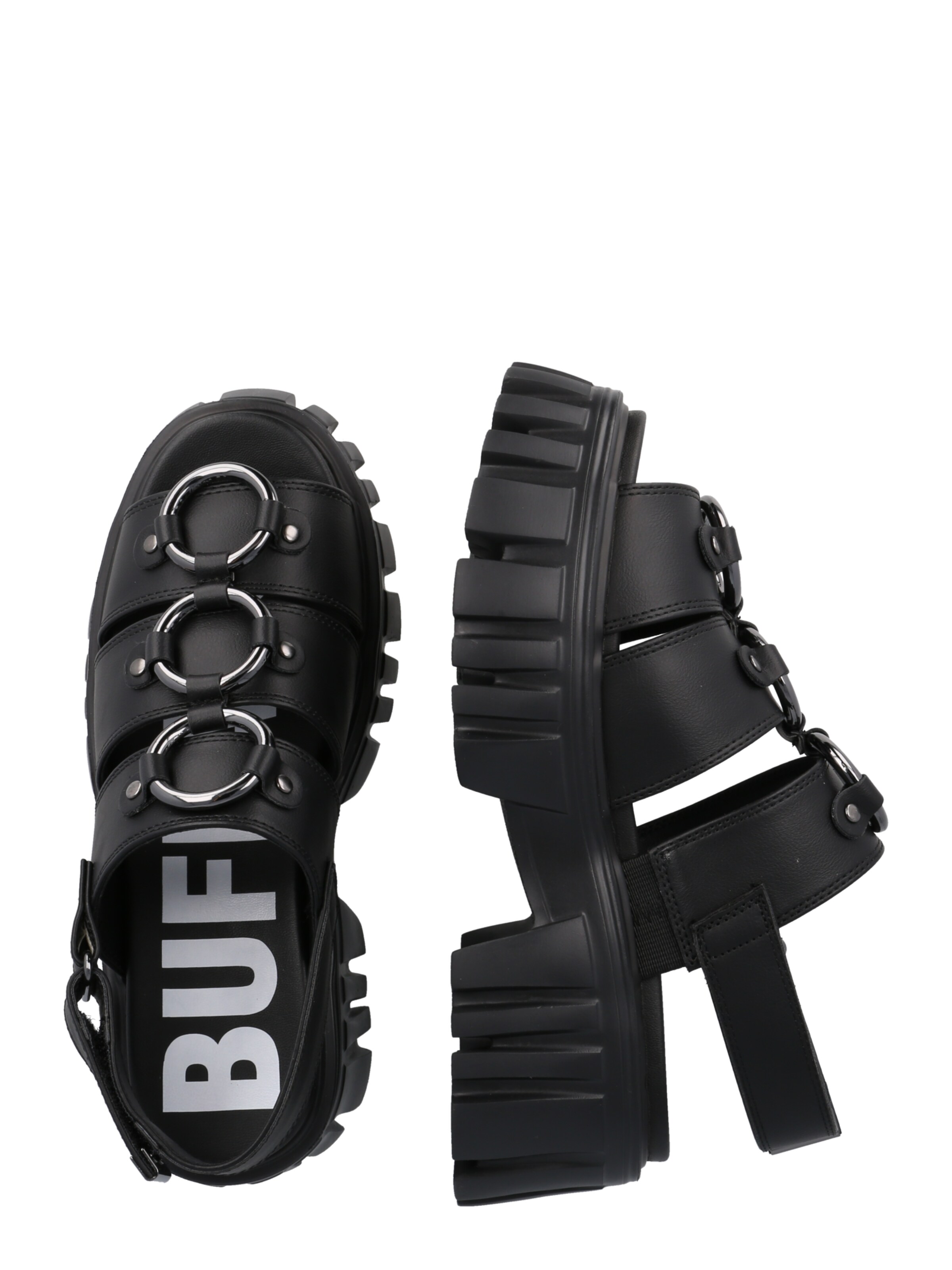 Frauen Sandalen BUFFALO Sandale 'Pierce' in Schwarz - XY75667 Frauen Sandalen BUFFALO Sandale 'Pierce' in Schwarz - XY75667