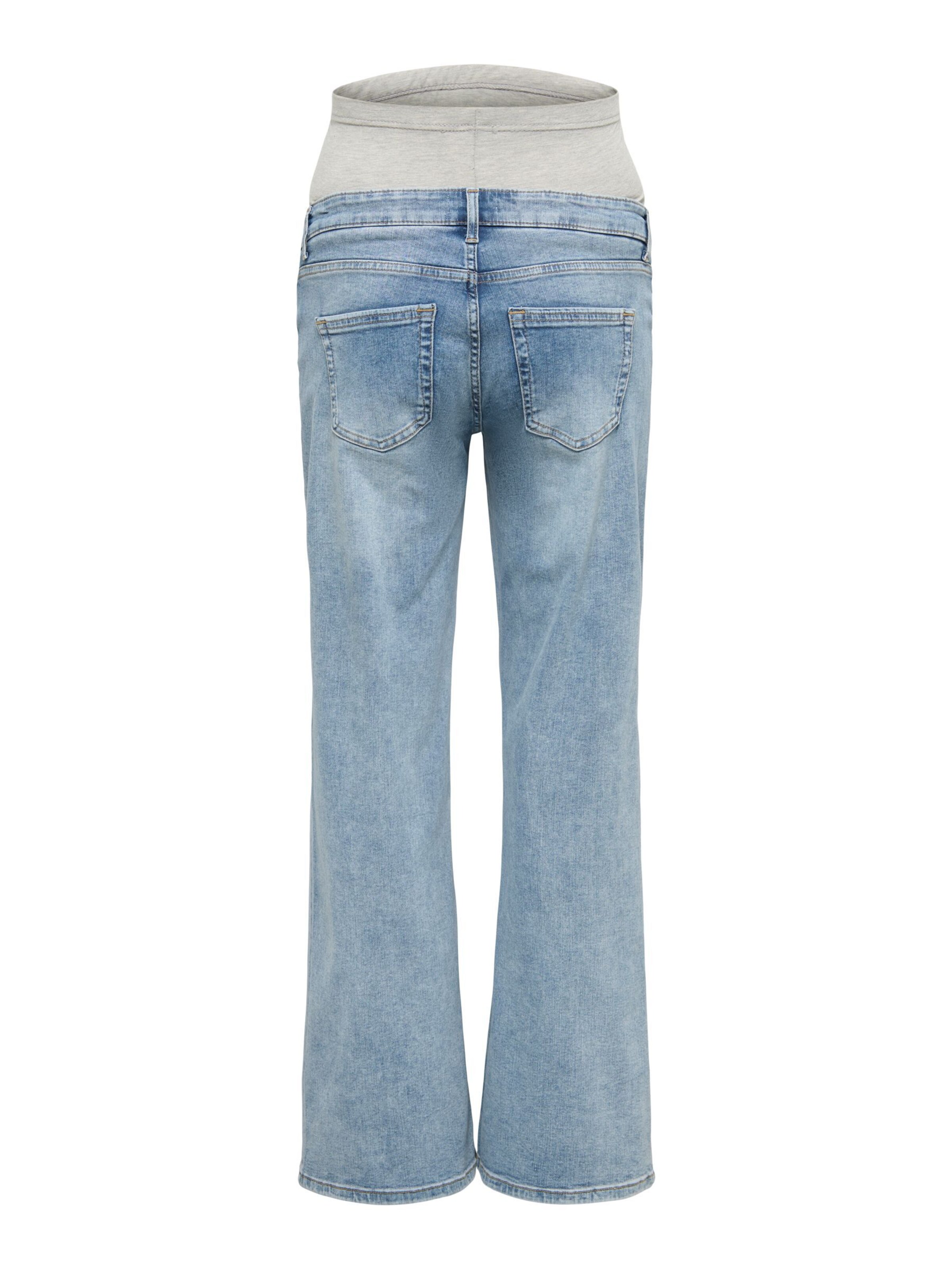 Only Maternity Wide leg Jeans 'OLMBlush' in Blauw