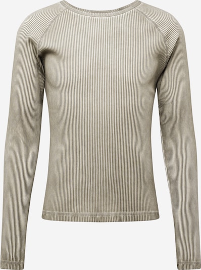 WEEKDAY Skjorte 'Nigel' i brungrå / hvit, Produktvisning