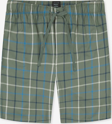 Pantalon de pyjama ' Bermuda - Mix + Relax ' SCHIESSER en vert : devant