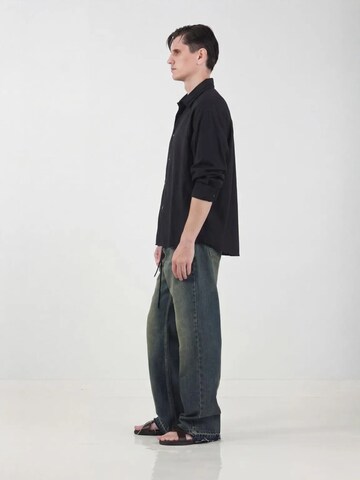 Comfort fit Camicia di Giesto in nero