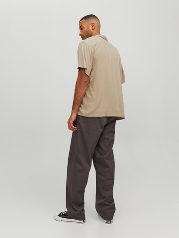 JACK & JONES Comfort Fit Hemd 'Jeff' in Beige