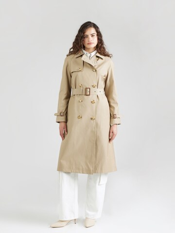 Manteau mi-saison Lauren Ralph Lauren en beige : devant